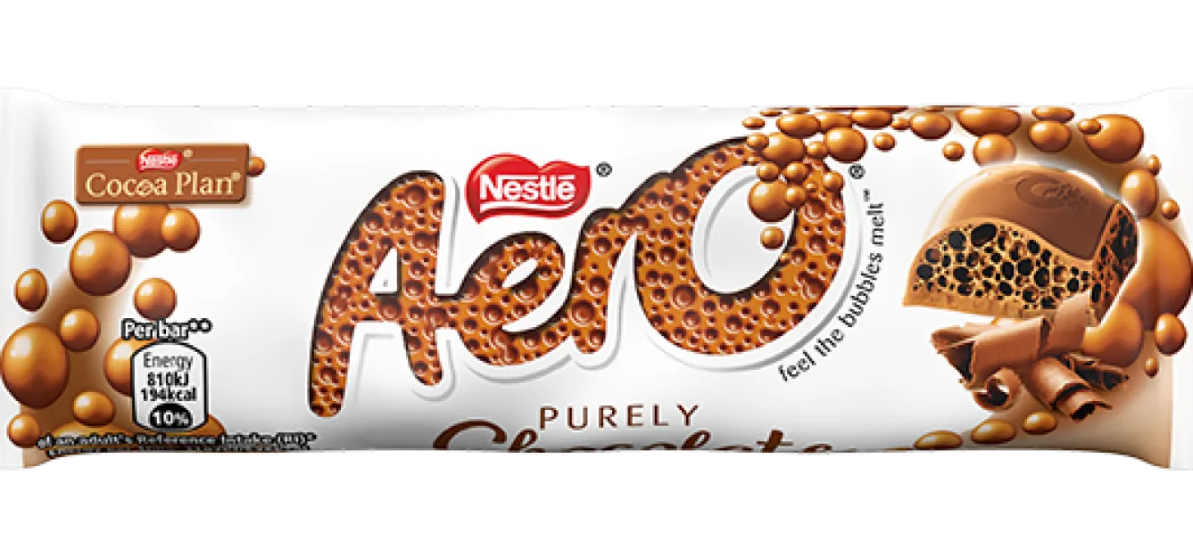 Tea & Biscuits Nestle Aero Chocolate Bar 36g- Chocolate