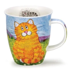 Dunoon Nevis Happy Cat Mugs- Tea|Animals