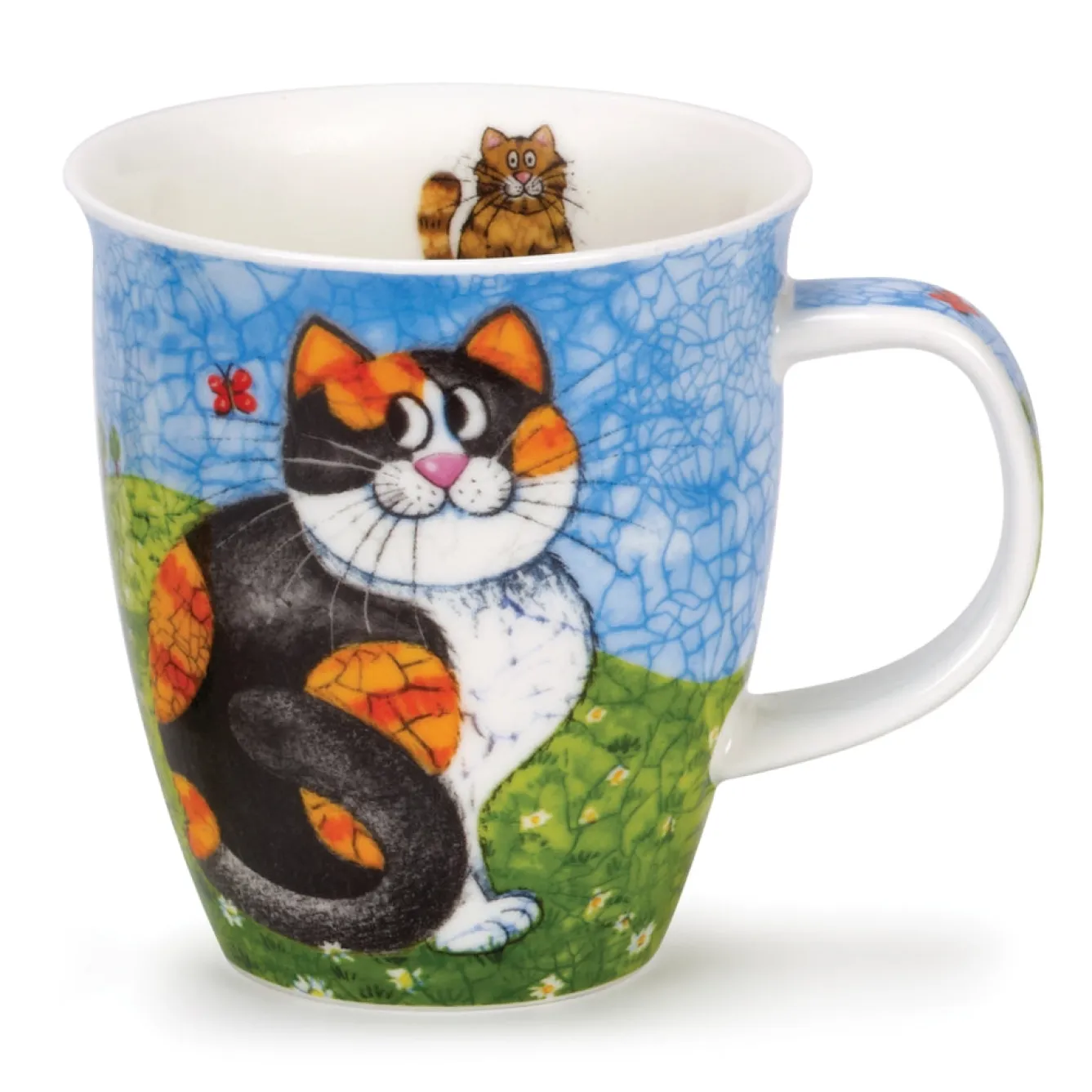 Dunoon Nevis Happy Cat Mugs- Tea|Animals