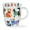 Dunoon Nevis Knitwits Cat Mug- Animals|Whimsical
