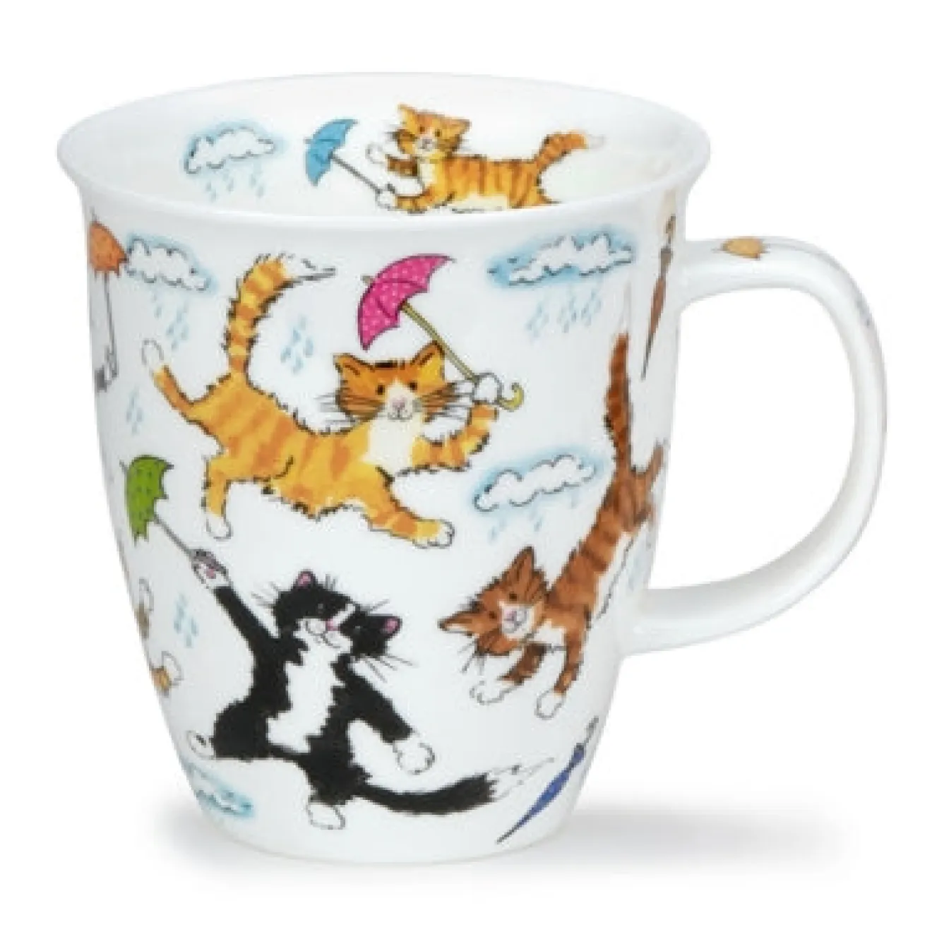 Dunoon Nevis Raining Cats Mug- Animals|Whimsical