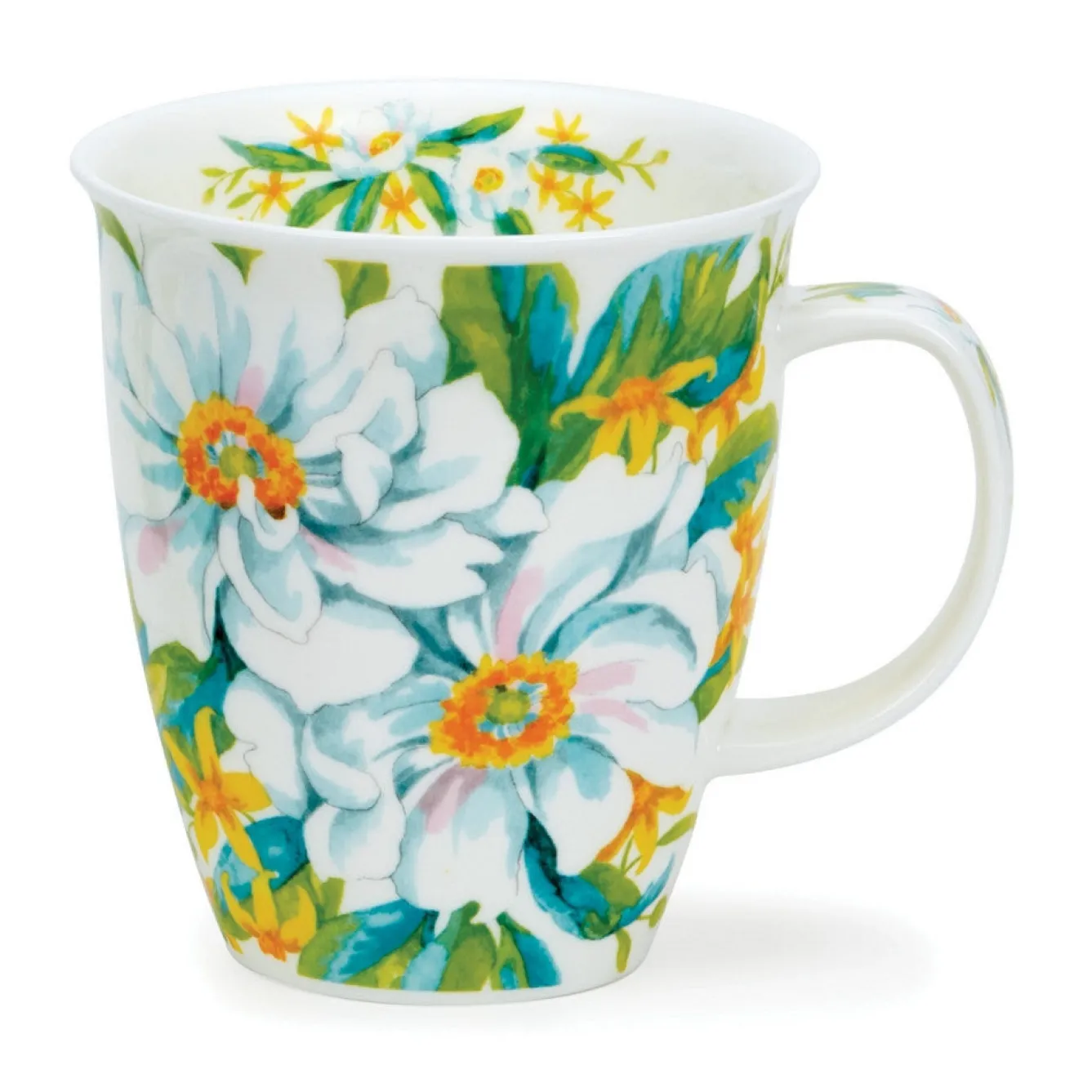 Dunoon Nevis White Anemones Mugs- Tea|Flowers & Garden