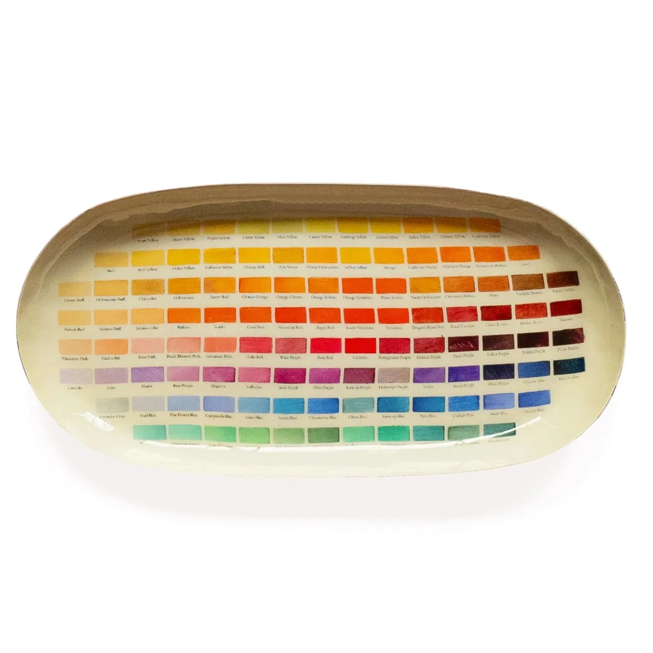 Roomytown Nomenclature of Colors Enamel Printed Tray- Trays|Stationery