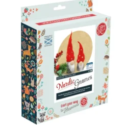 The Crafty Kit Co. Nordic Gnomes Needle Felting Kit- Christmas|Crafts