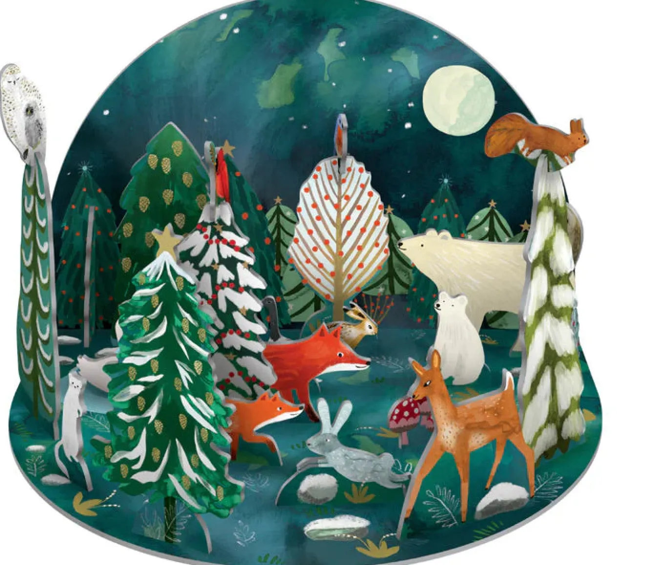 Roger La Borde Northern Lights Pop and Slot Advent- Christmas Decorations|Christmas