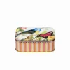 Elite Tins Nostalgia Bird & Butterfly Small Rectangular Tin- Novelty|Storage