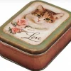 Elite Tins Nostalgia With Love Cat Small Rectangular Tin- Novelty