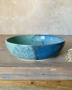 Emily Doran Pottery Ocean Spray Serving Bowl- Bowls & Dishes