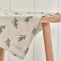 Sophie Allport Olive Branches Linen Tea Towel- Tea|Tea Towels