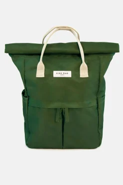 Kind Bag London Olive Green Hackney Medium Backpack- Bags