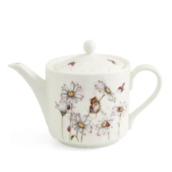 Wrendale Designs 'Oops a Daisy' Mouse Fine Bone China Teapot- Tea|Teapots