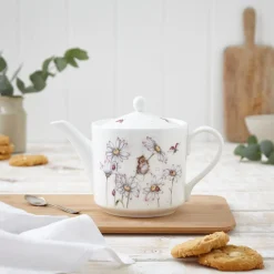 Wrendale Designs 'Oops a Daisy' Mouse Fine Bone China Teapot- Tea|Teapots