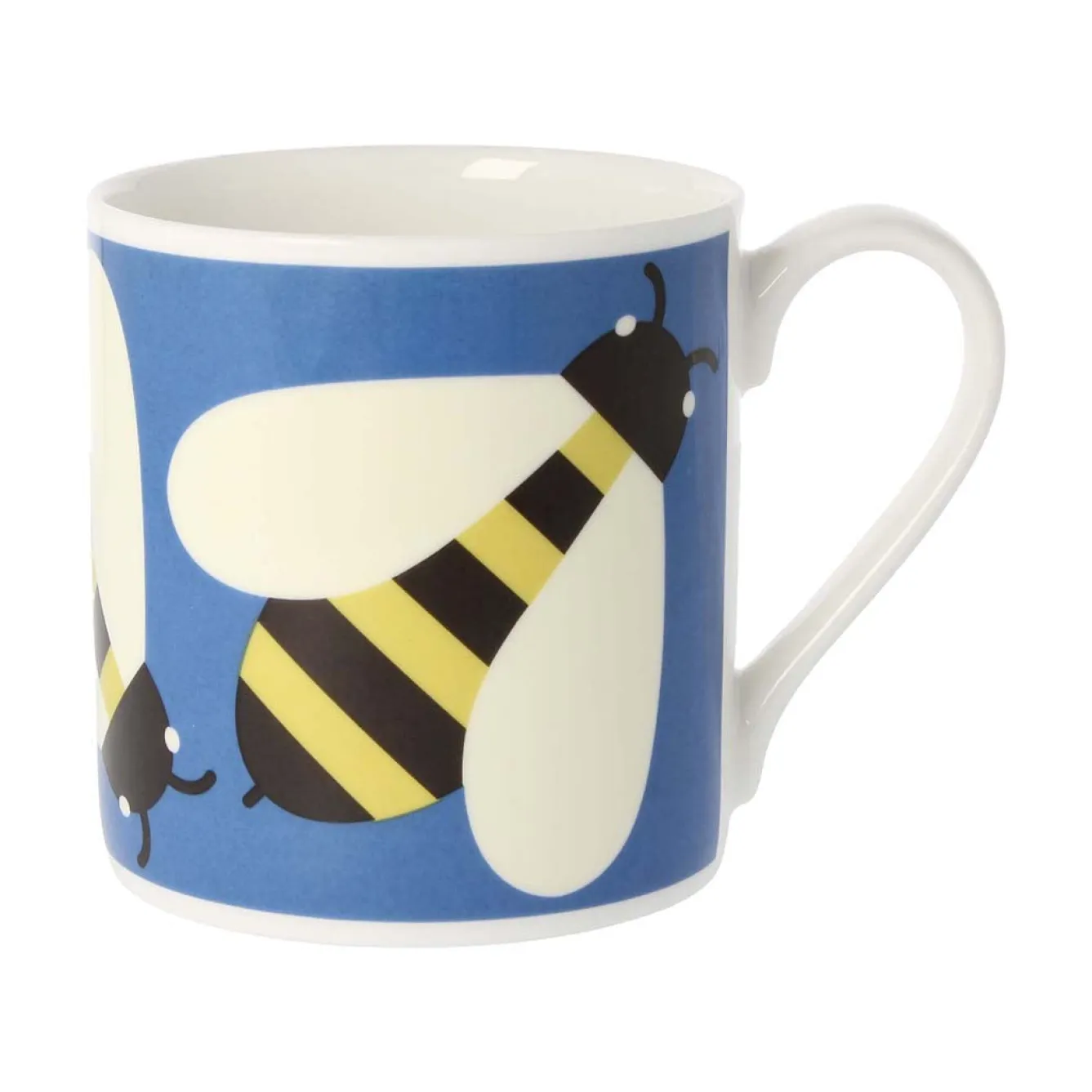 Orla Kiely Busy Bee Blue Bone China Mug- Tea|Bright Colors