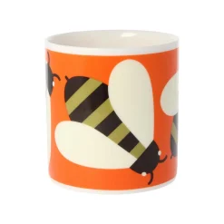 Orla Kiely Busy Bee Orange Bone China Mug- Tea|Bright Colors