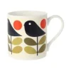 Orla Kiely Early Bird Bone China Mug- Tea|Bright Colors