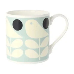 Orla Kiely Early Bird Light Blue Bone China Mug- Tea|Bright Colors