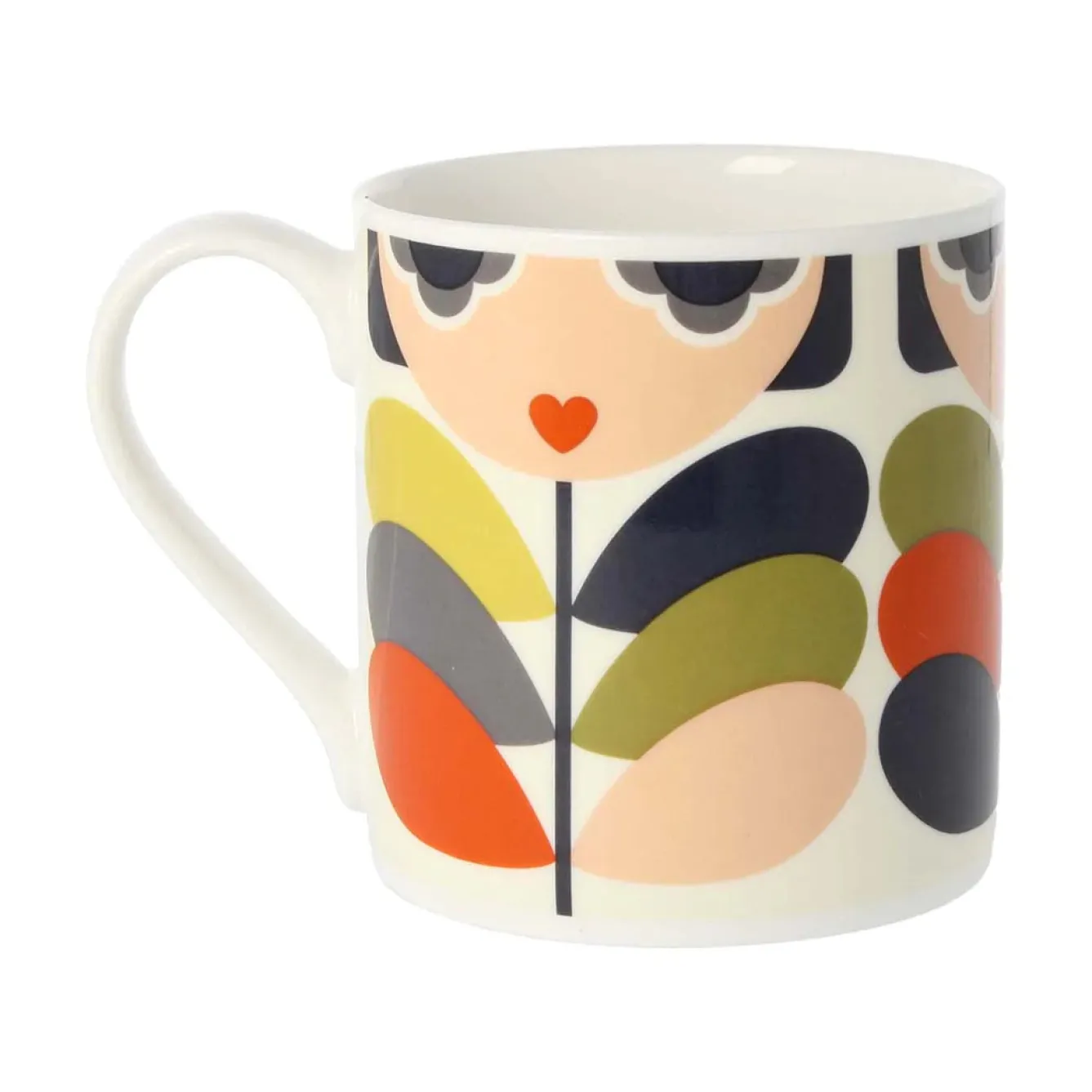 Orla Kiely Lady Stem Bone China Mug- Tea|Bright Colors