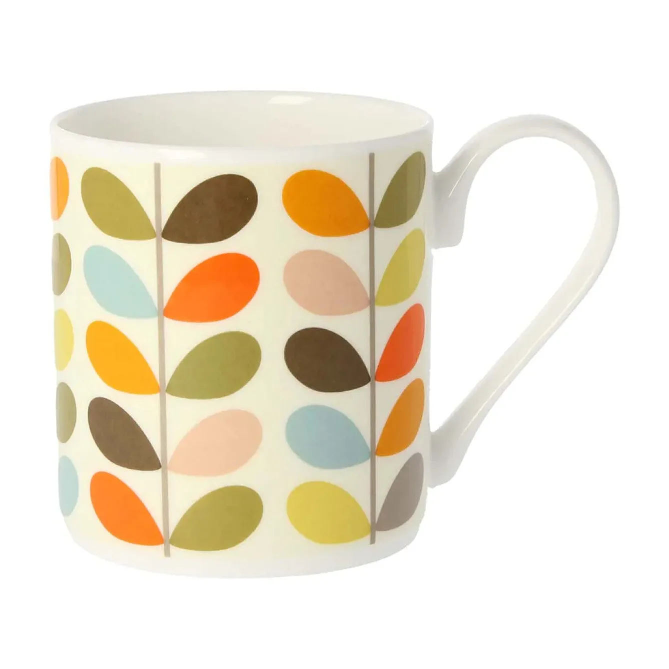 Orla Kiely Multi Color 10 Stem Bone China Mug- Tea|Blues