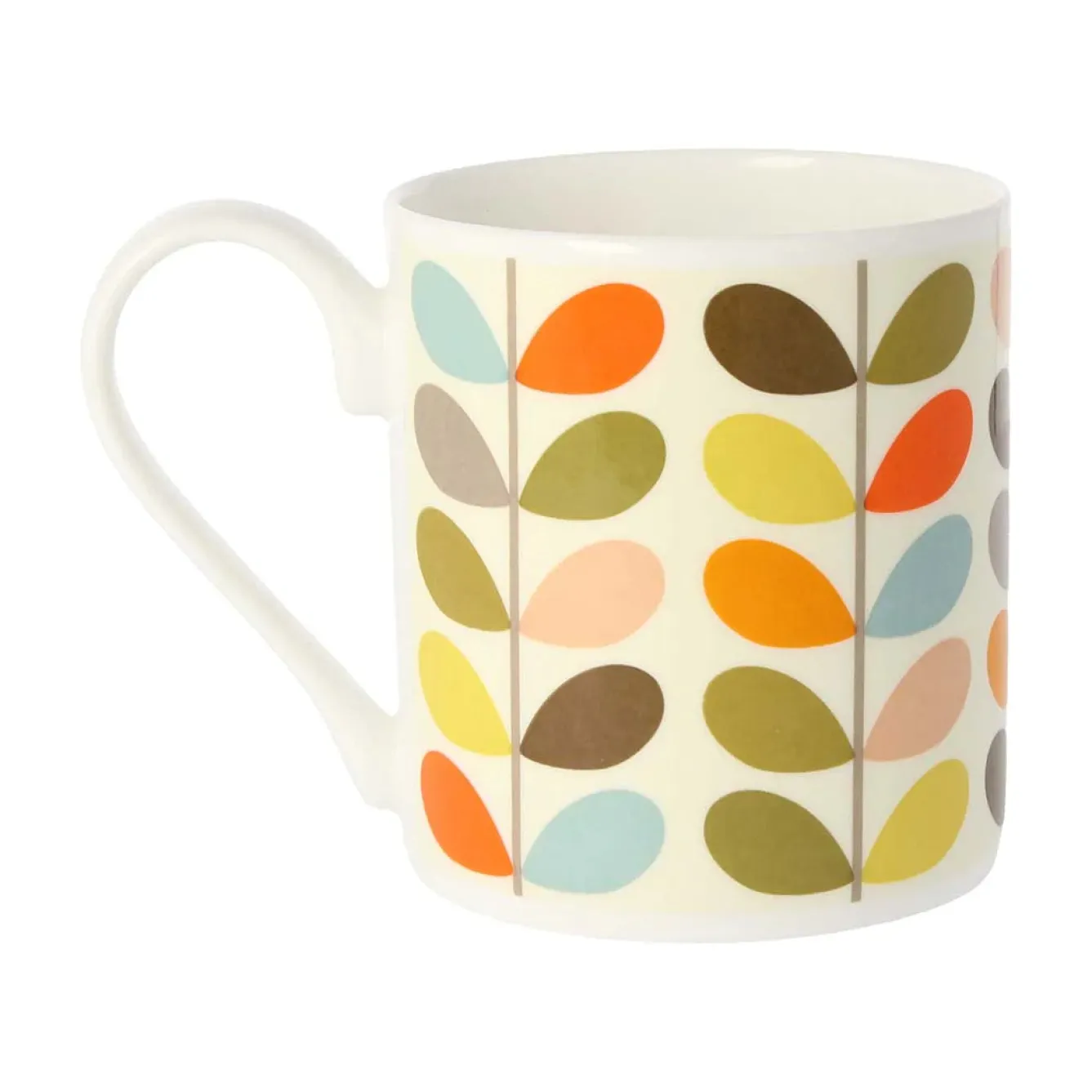 Orla Kiely Multi Color 10 Stem Bone China Mug- Tea|Blues
