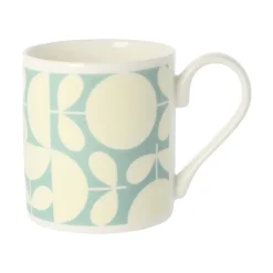 Orla Kiely Patchwork Aqua Bone China Mug- Tea|Blues