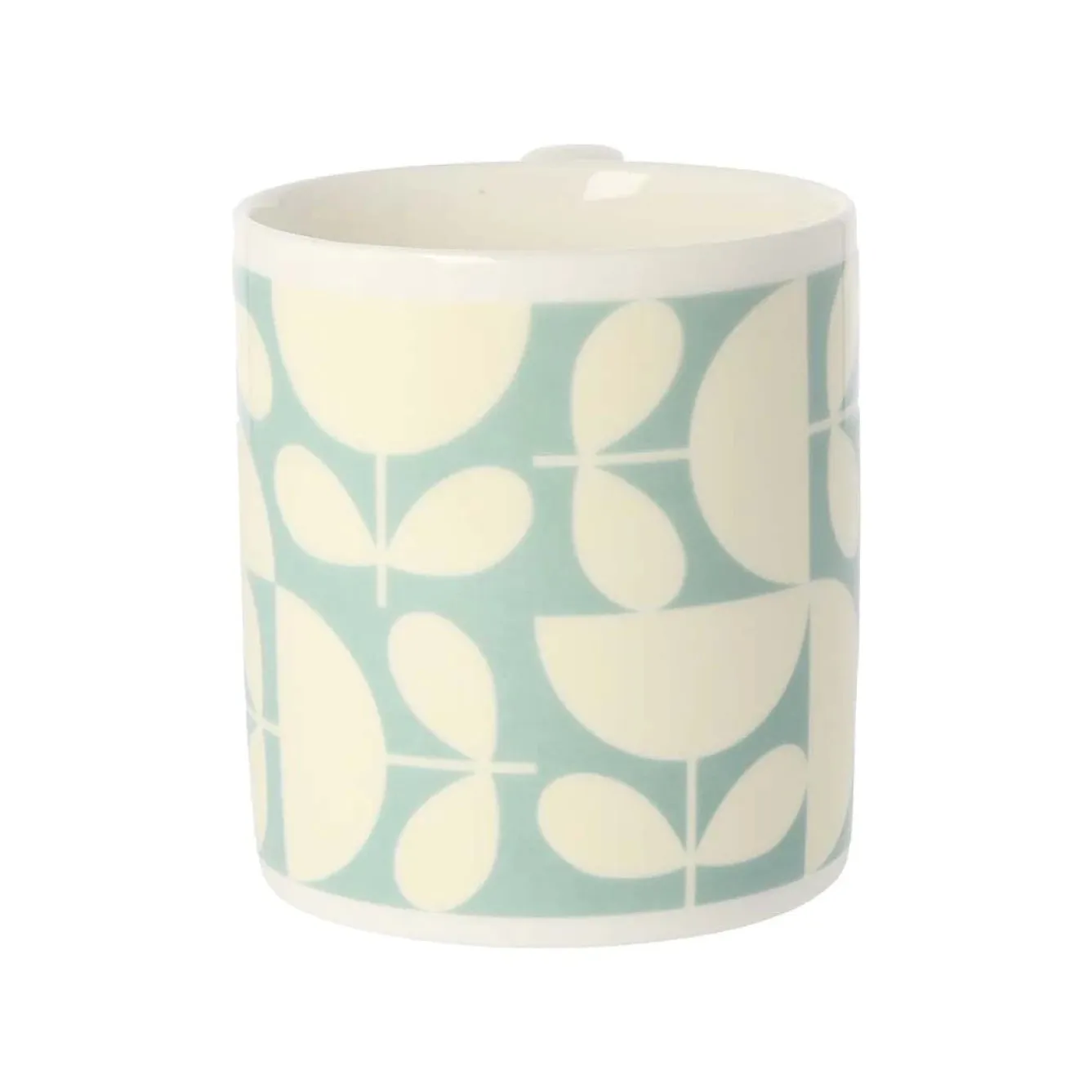 Orla Kiely Patchwork Aqua Bone China Mug- Tea|Blues