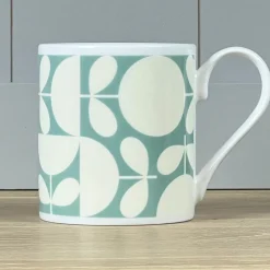 Orla Kiely Patchwork Aqua Bone China Mug- Tea|Blues