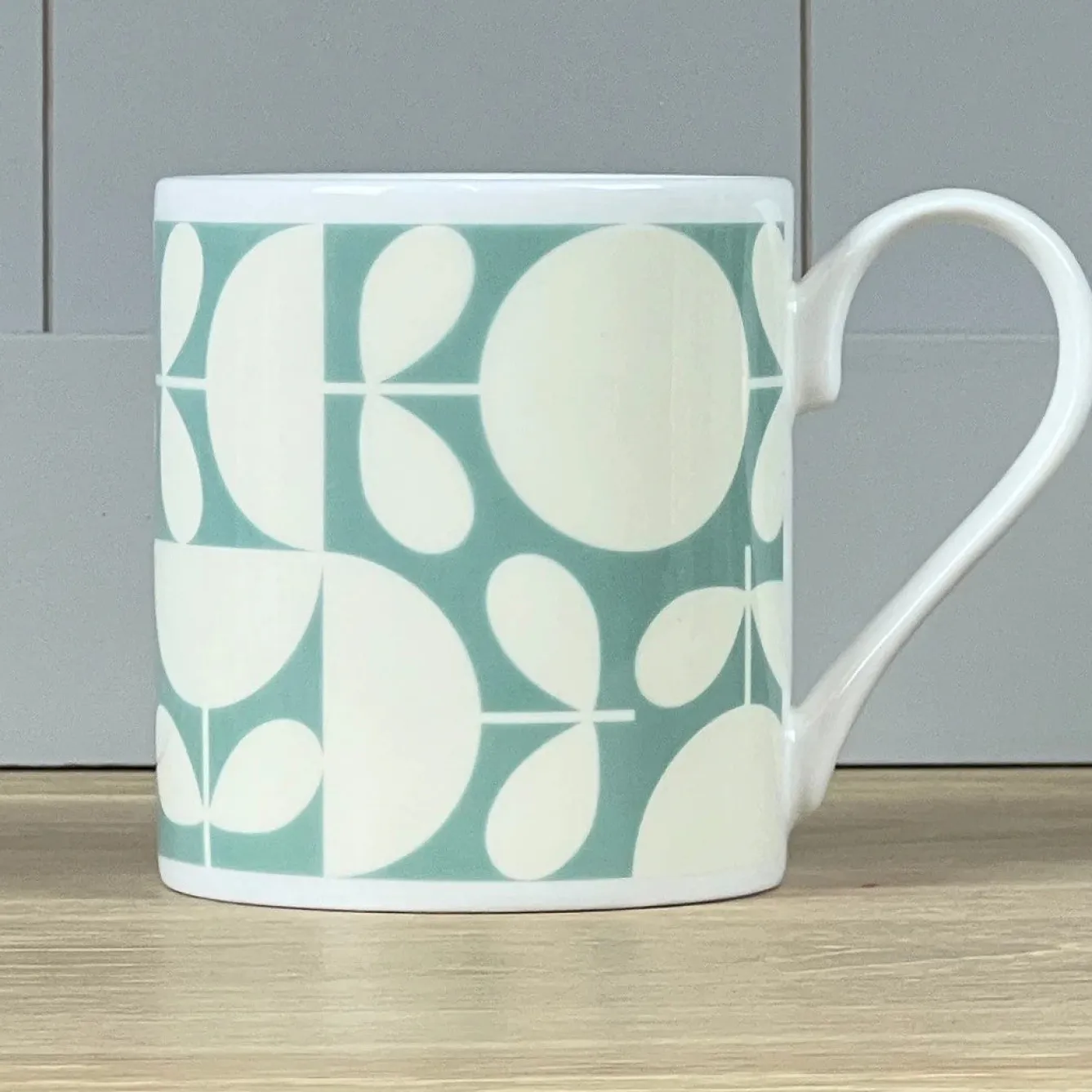 Orla Kiely Patchwork Aqua Bone China Mug- Tea|Blues