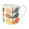 Orla Kiely Scribble Multi Stem Fun Bone China Mug- Tea|Bright Colors