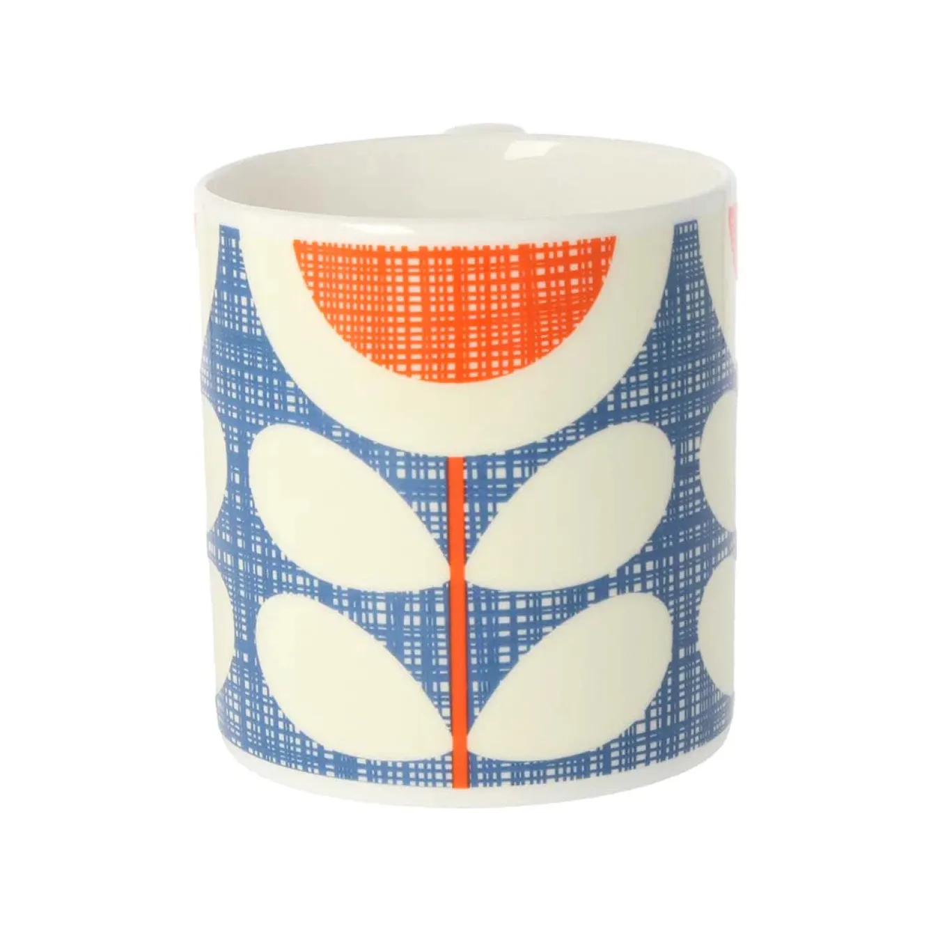 Orla Kiely Scribble Sunflower Blue Bone China Mug- Tea|Bright Colors