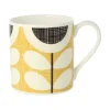 Orla Kiely Scribble Sunflower Bone China Mug- Tea|Bright Colors