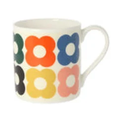 Orla Kiely Spot Flower Fun Bone China Mug- Tea|Bright Colors
