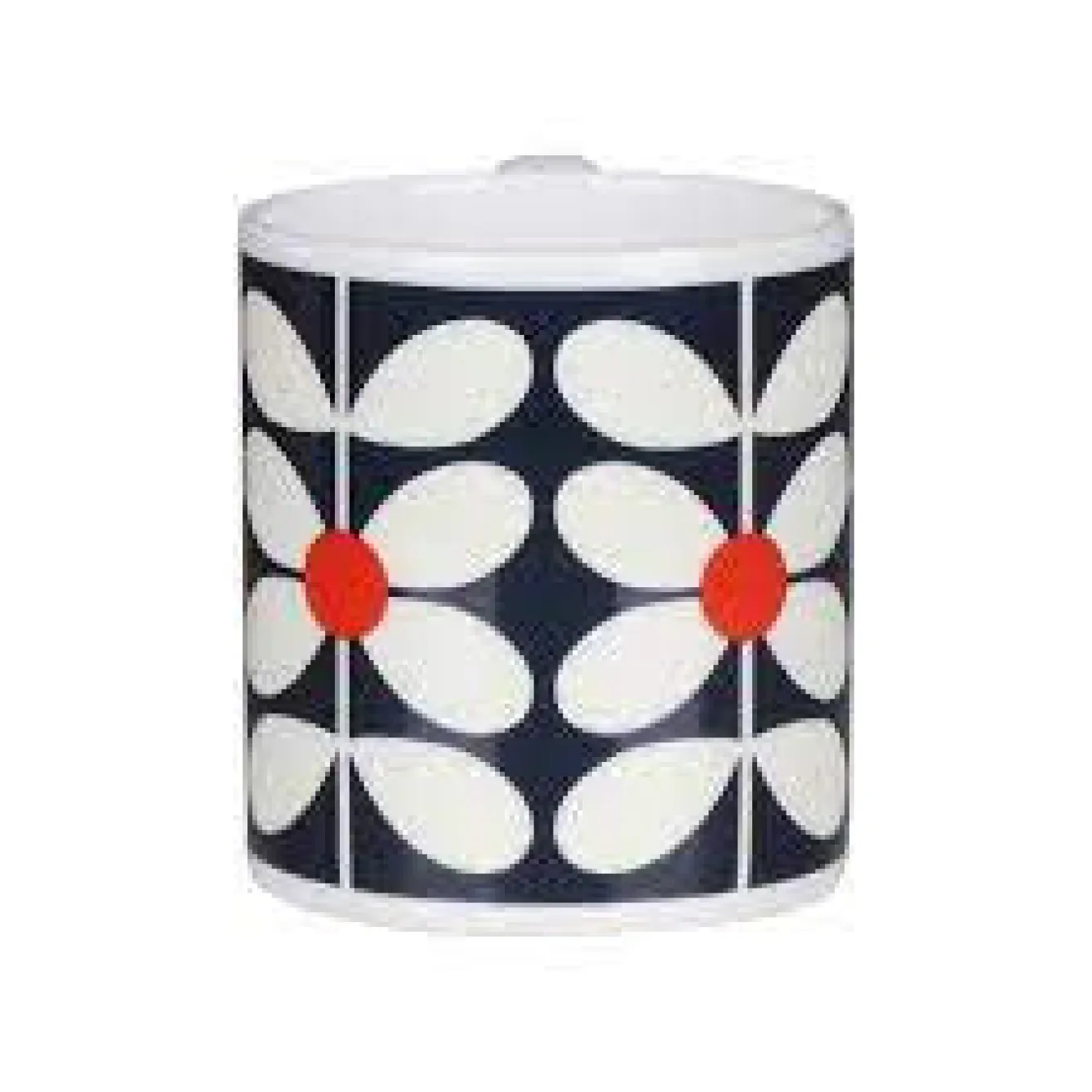 Orla Kiely 60's Stem Navy Bone China Mug- Tea|Bright Colors