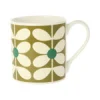 Orla Kiely 60's Stem Olive Bone China Mug- Tea|Bright Colors