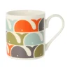 Orla Kiely Whale Orange Bone China Mug- Tea|Bright Colors