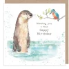 Paper Shed Design Otter "Wishing you a very Happy Birthday" Greetings Card- Greeting Cards