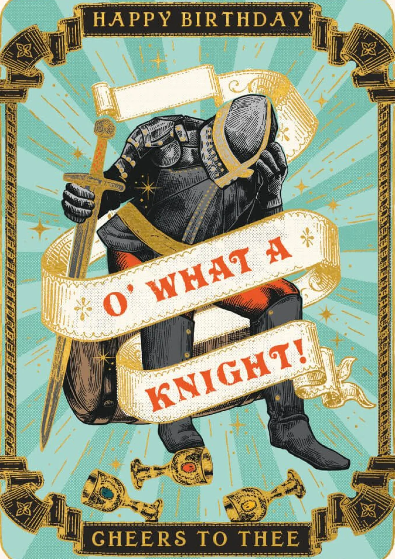 The Art File O' What a Knight Greeting Card- Greeting Cards