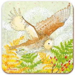 Emma Ball Owl Coaster- Tea|Coasters