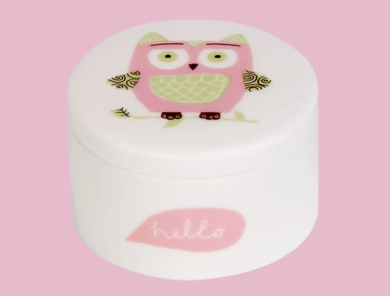 Repeat Repeat Owlie Keepsake Box in Pink- Children