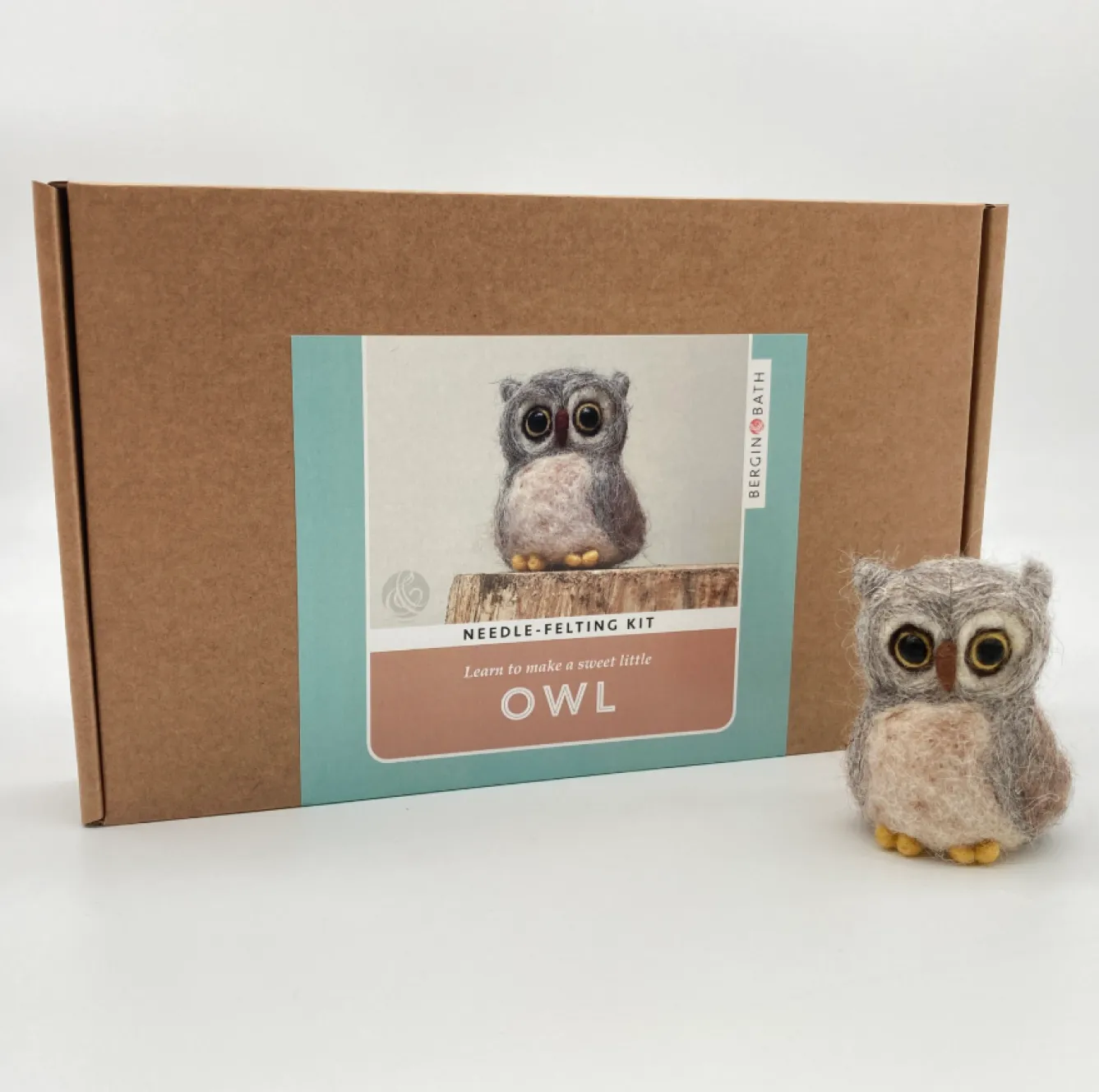 Bergin & Bath Owl Needle Felting Kit- Crafts