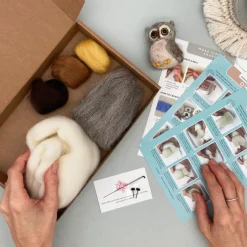 Bergin & Bath Owl Needle Felting Kit- Crafts