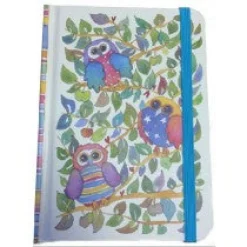 Emma Ball Owls A6 Hardback Notebook- Stationery