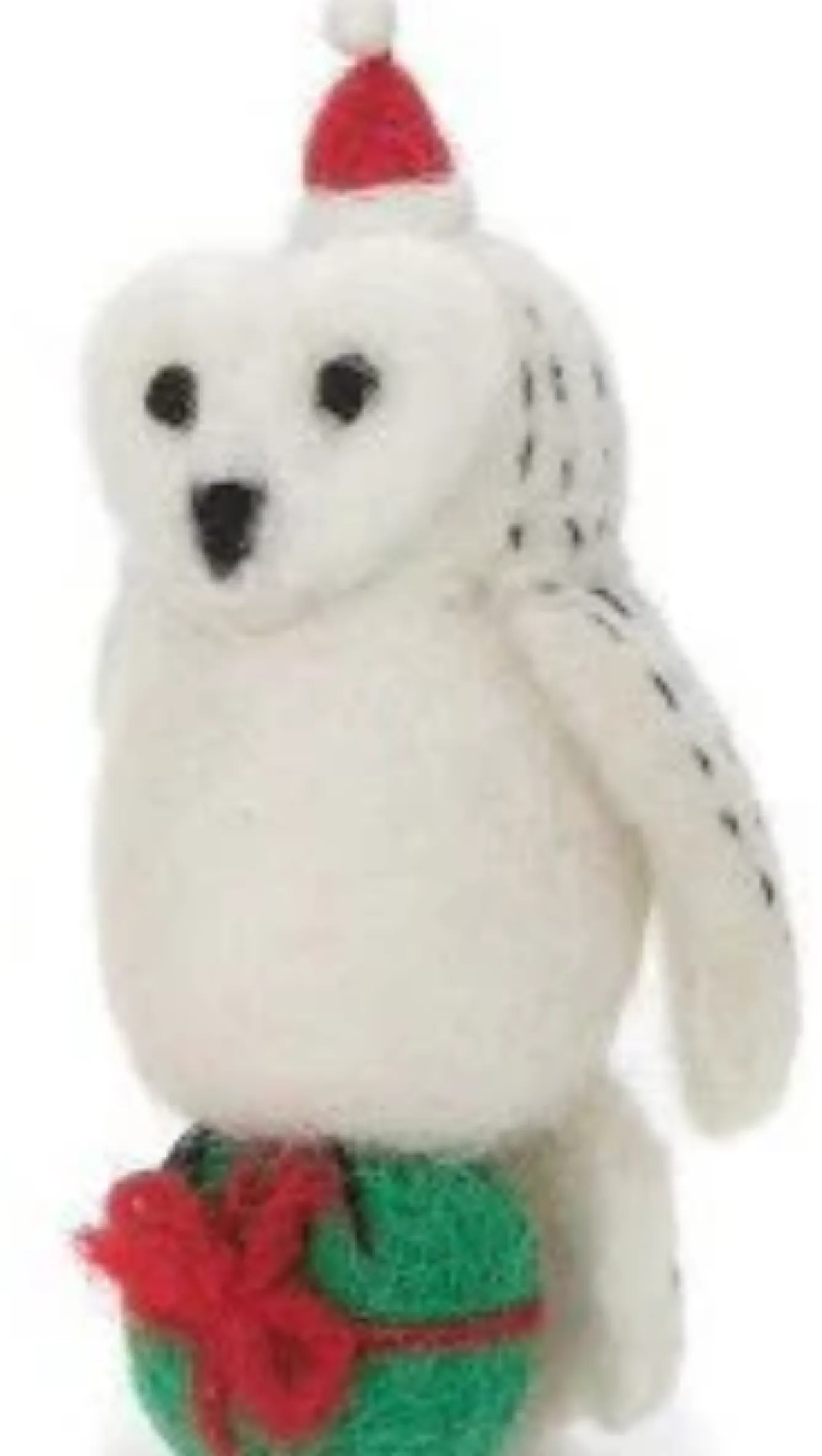 Amica Felt Owl with a Present Felt Decoration- Christmas|Seasonal Decor