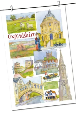 Emma Ball Oxfordshire by Tea Towel- Tea|Tea Towels
