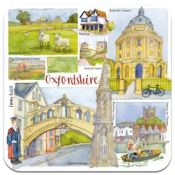 Emma Ball Oxfordshire Coaster- Tea|Coasters