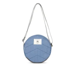 Ori London Paddington B Hickory Stripe Recycled Canvas Crossbody Bag- Bags
