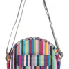 Ori London Paddington B Multi Stripe Recycled Canvas Crossbody Bag- Bags