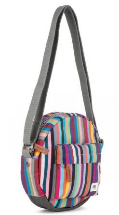 Ori London Paddington B Multi Stripe Recycled Canvas Crossbody Bag- Bags