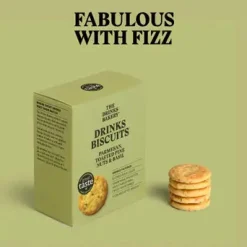 The Drinks Bakery Parmesan, Toasted Pine Nuts and Basil Drinks Biscuits 110g- Tea|Snacks & Crackers