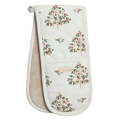 Sophie Allport Partridge In A Pear Tree Double Oven Glove- Tea|Oven Gloves/Mitts