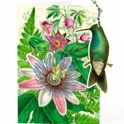 Madame Treacle Passion Flower Hanging Fandangle Card- Greeting Cards